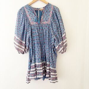 REVOLVE Cleobella Maggie Floral Woodblock Mini Dress Size Small‎